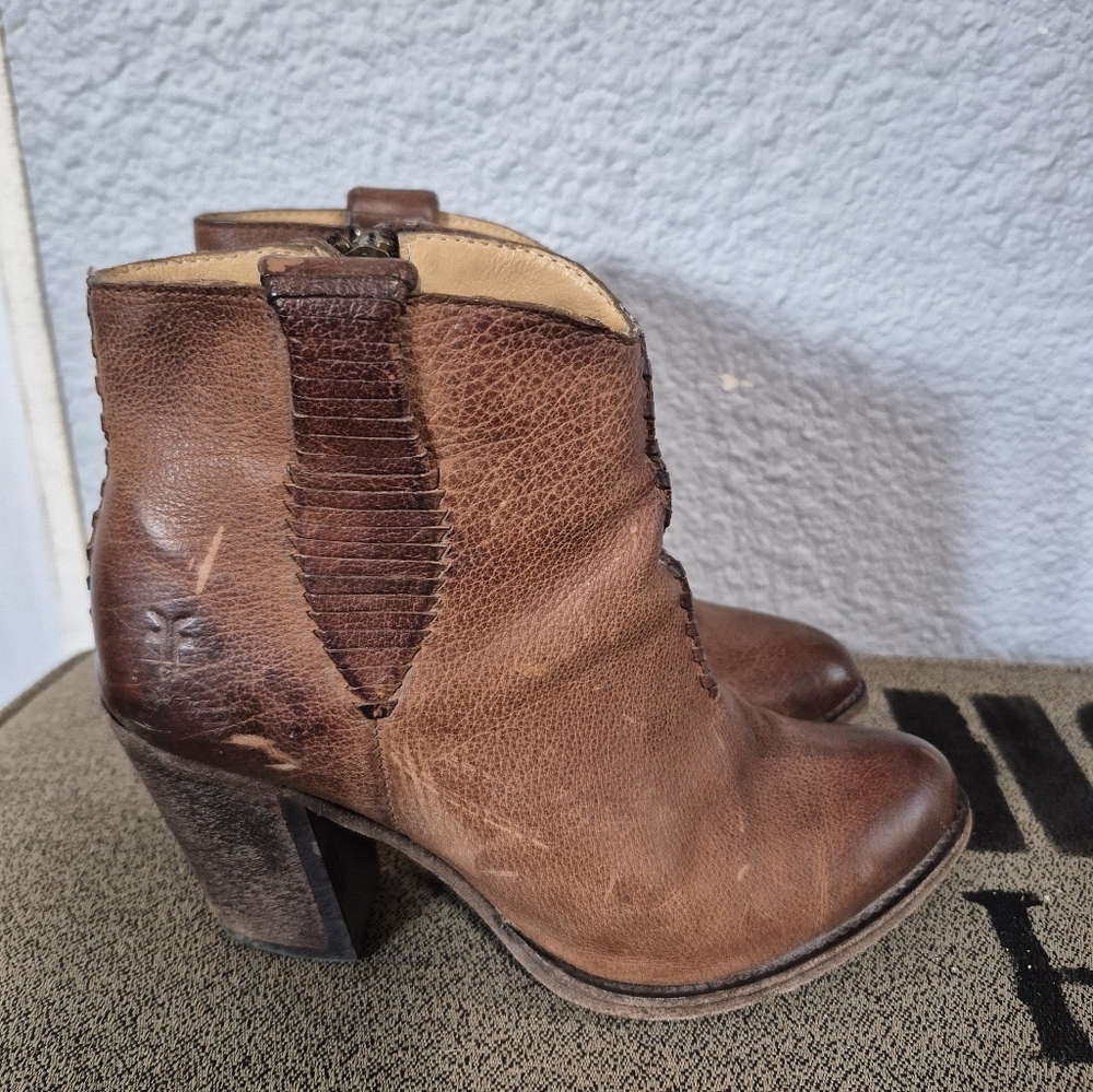 Frye Ilana Whipstitch Ankle Boots.